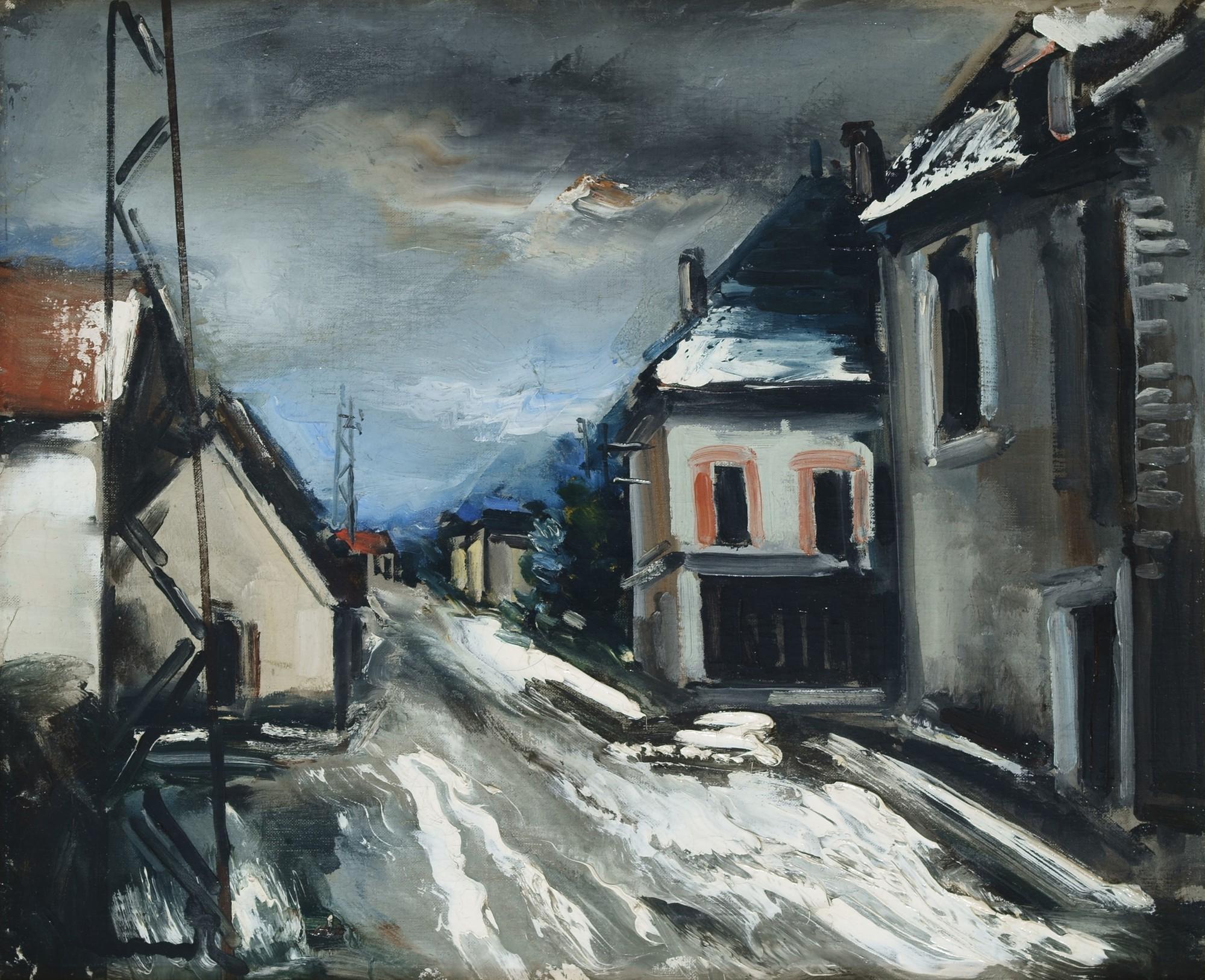 La Rue enneigée by Maurice de Vlaminck | Art.Salon