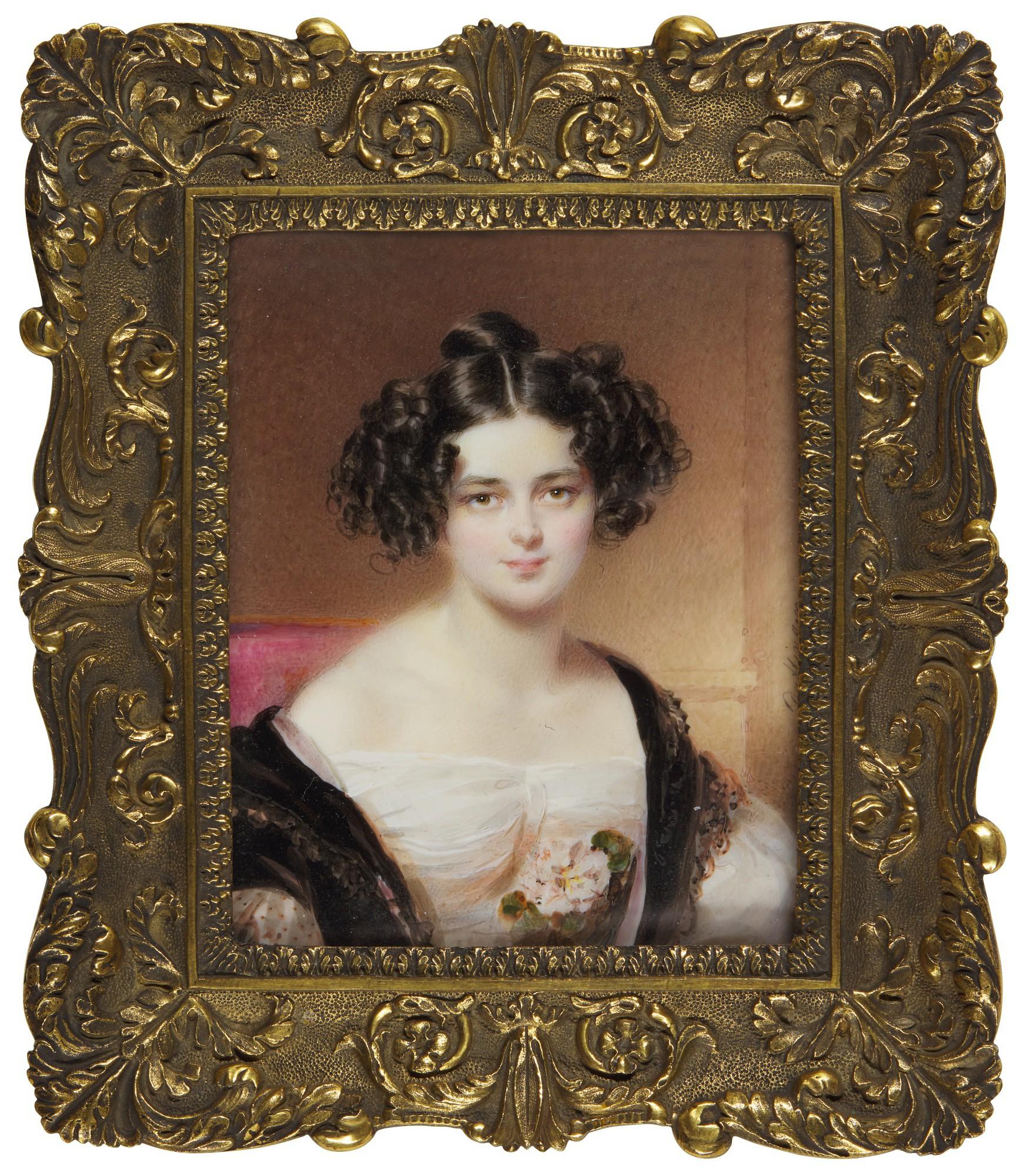 Portrait Of Princess Caroline Lobkowitz, Née Countess Von Wrbna ...