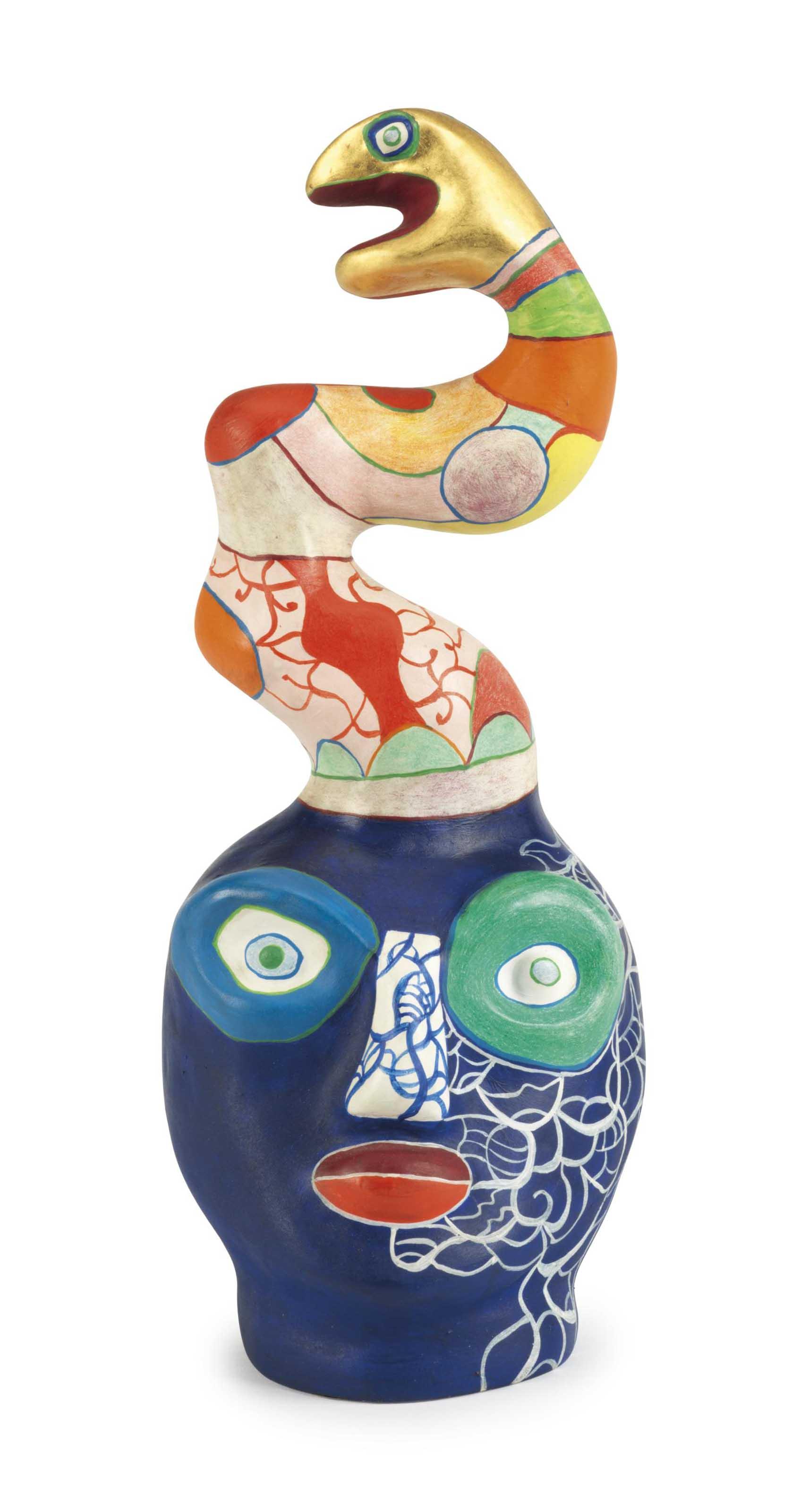 Head with Snake by Niki De Saint Phalle | Art.Salon