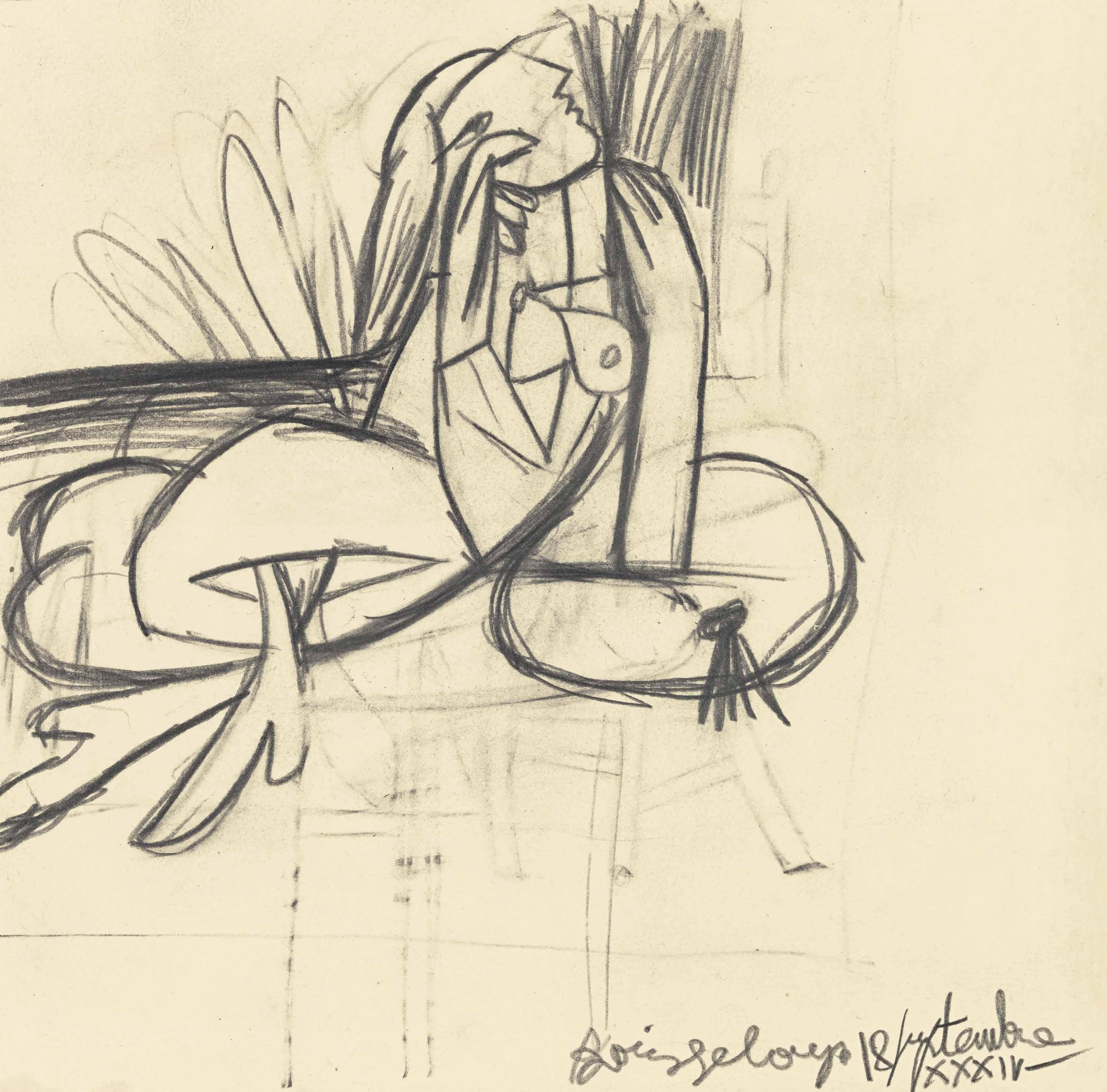 Femme assise by Pablo Picasso | Art.Salon