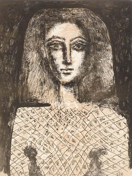 The Check Cloth Bodice (M. 175; see B. 601) by Pablo Picasso | Art.Salon