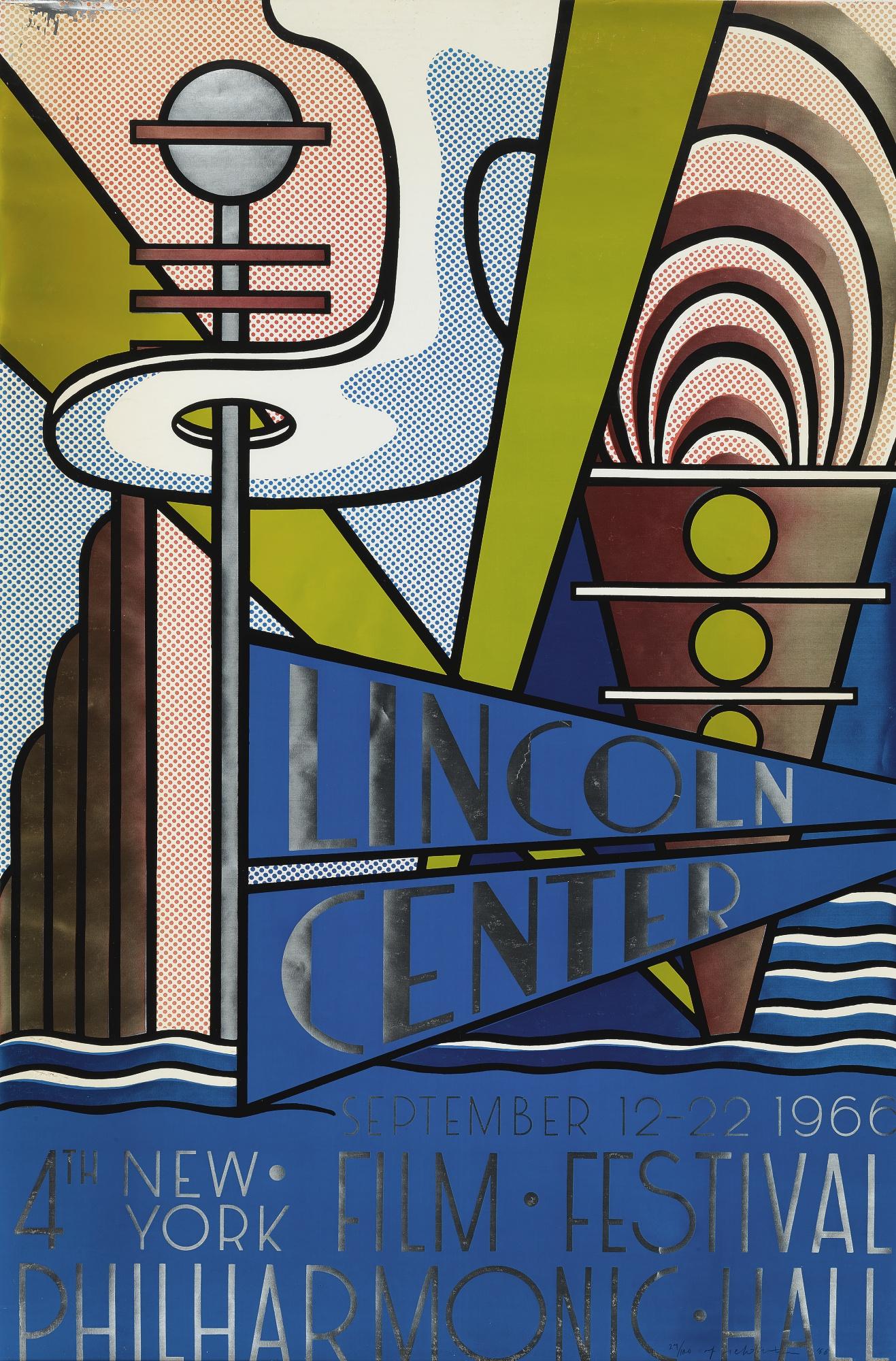 Lincoln Center Poster (C. 41) by Roy Lichtenstein | Art.Salon