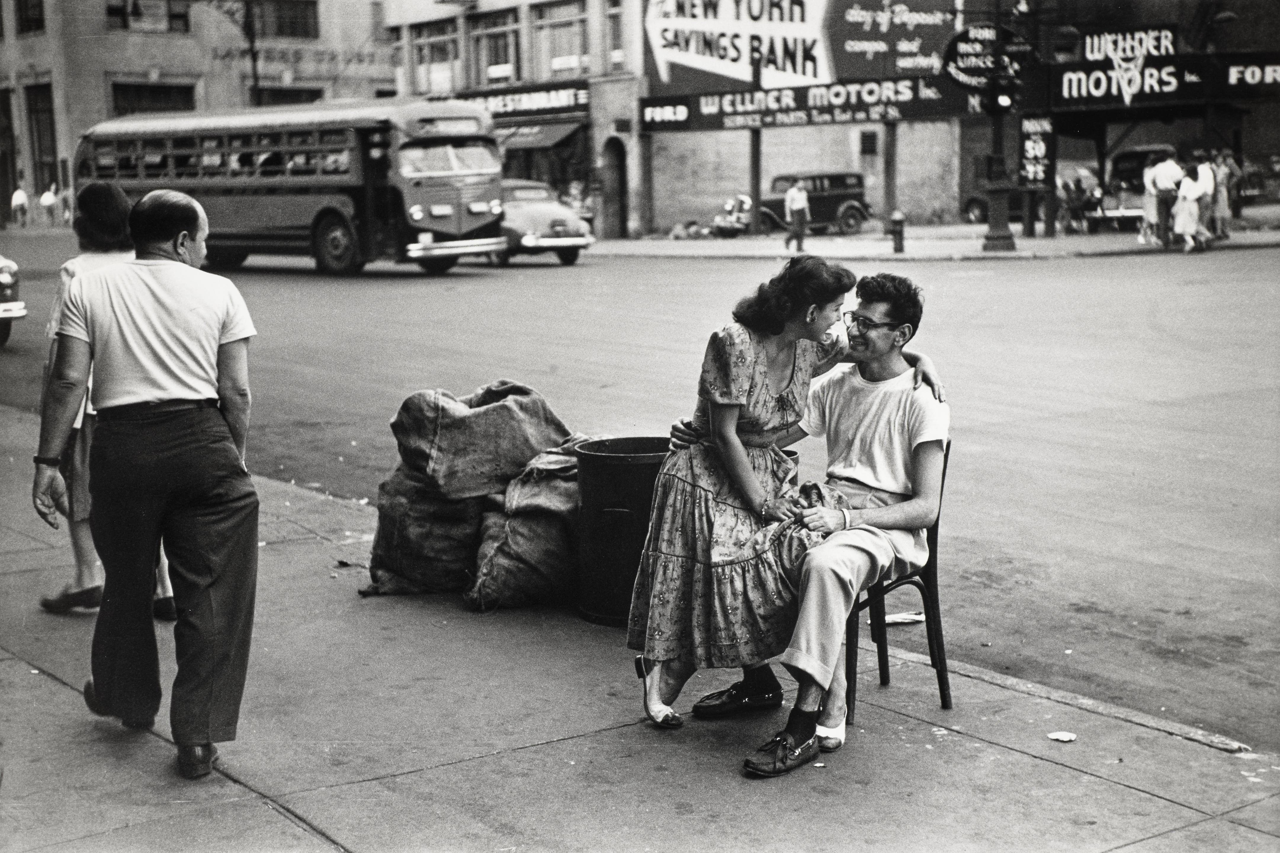 Couple on street, New York City by Ruth Orkin | Art.Salon