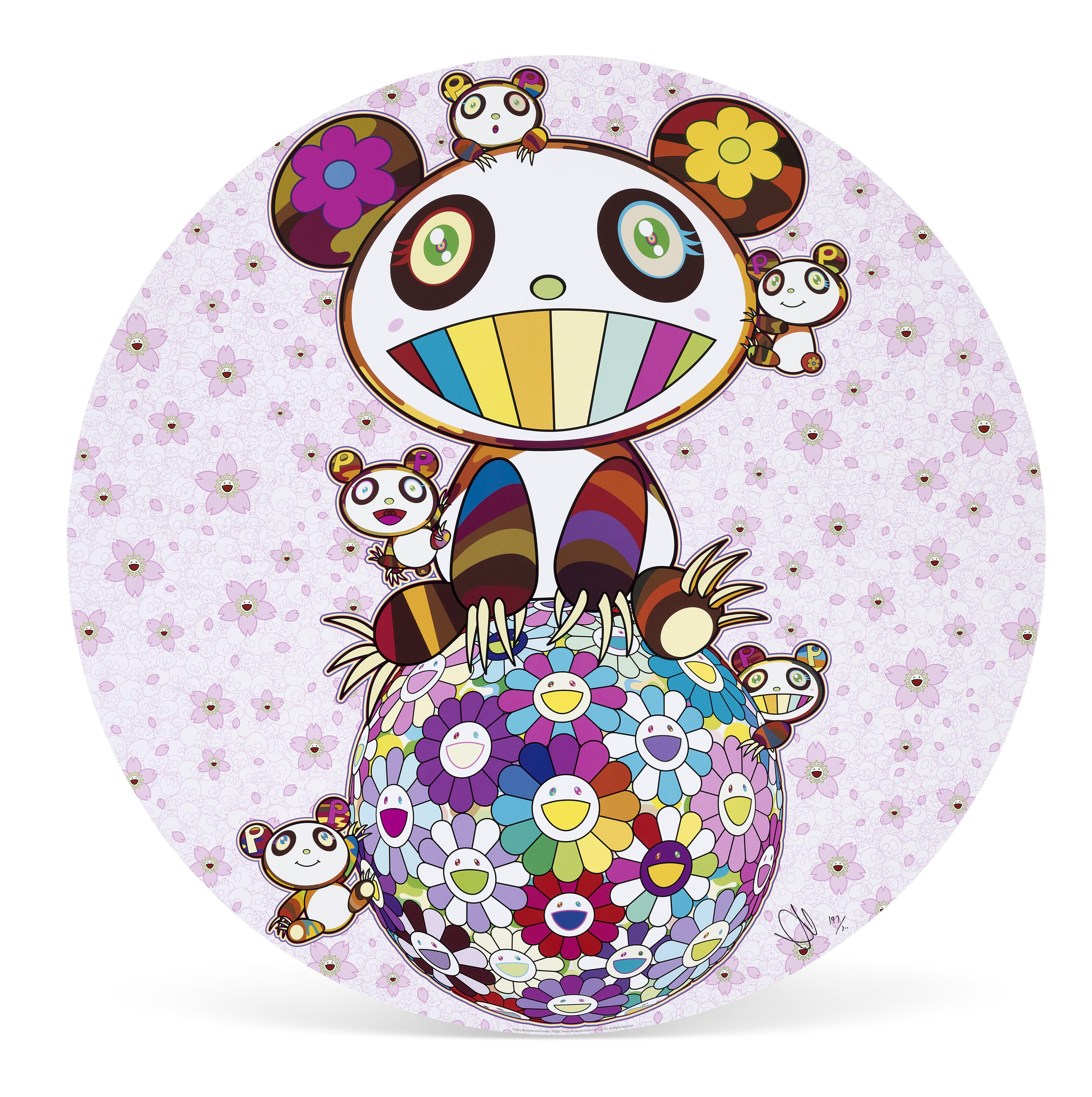 Cherry Blossoms and Pandas by Takashi Murakami | Art.Salon