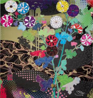 344: TAKASHI MURAKAMI, Monogram Multicolore - Black < Modern Art