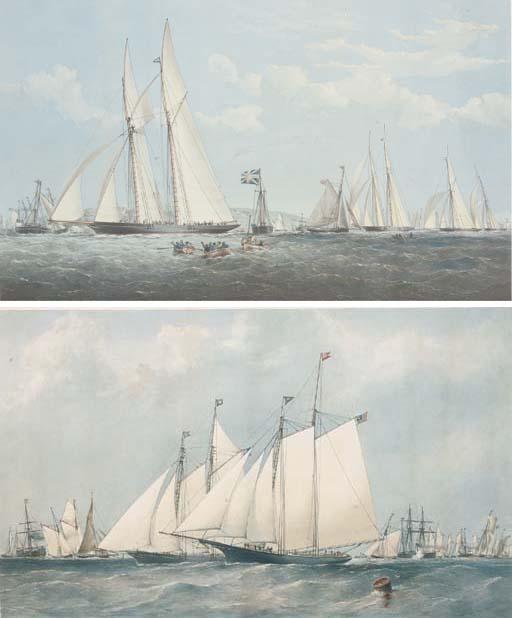 The Anglo-American Yacht Race Round The Isle Of Wight, August 25, 1868 ...