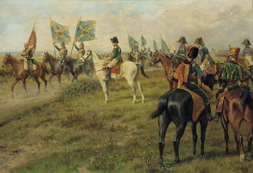 Battle Of Jena; Saluting The Trophies Of War by William Barnes Wollen ...