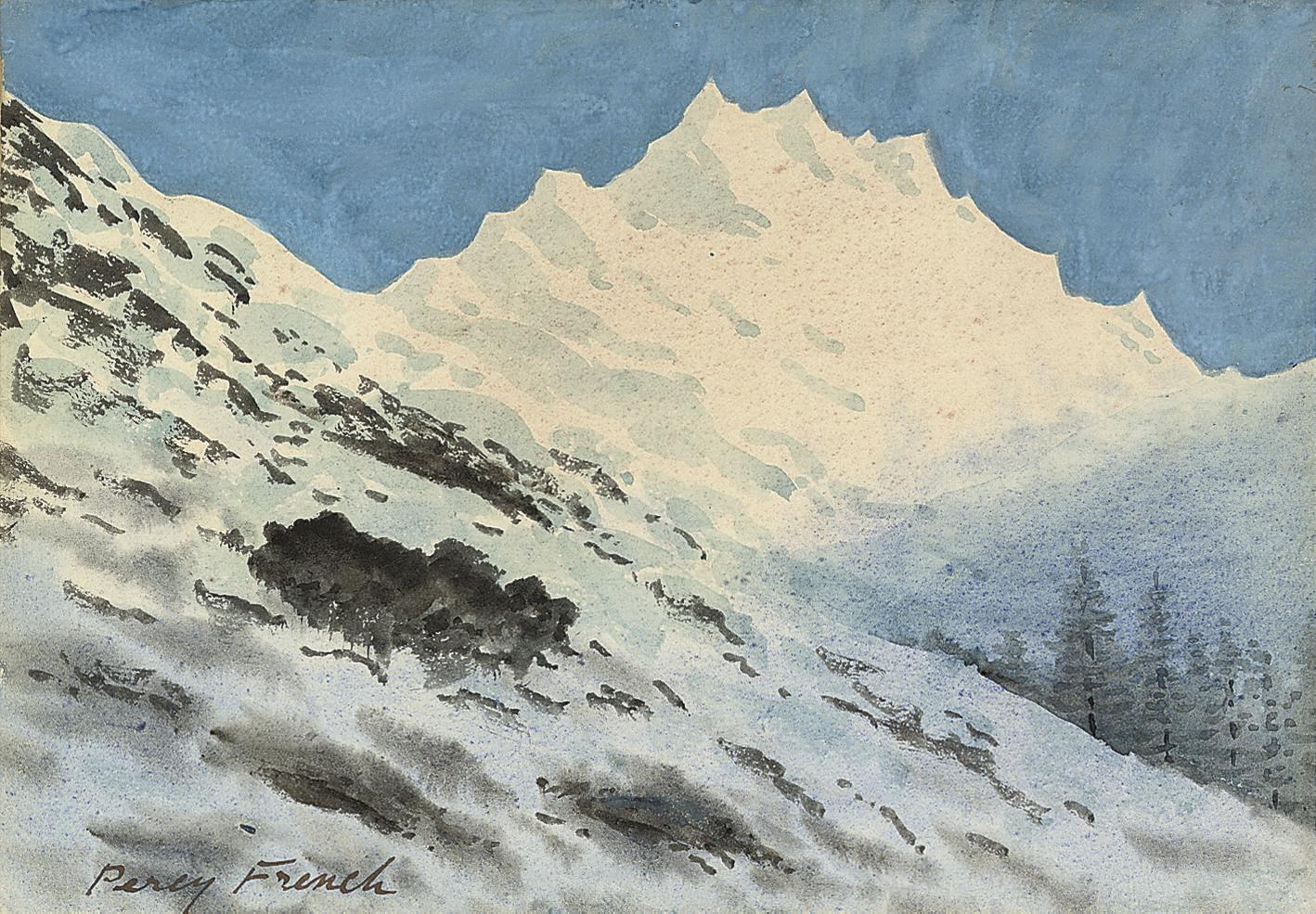 Alpine landscape by William Percy French | Art.Salon