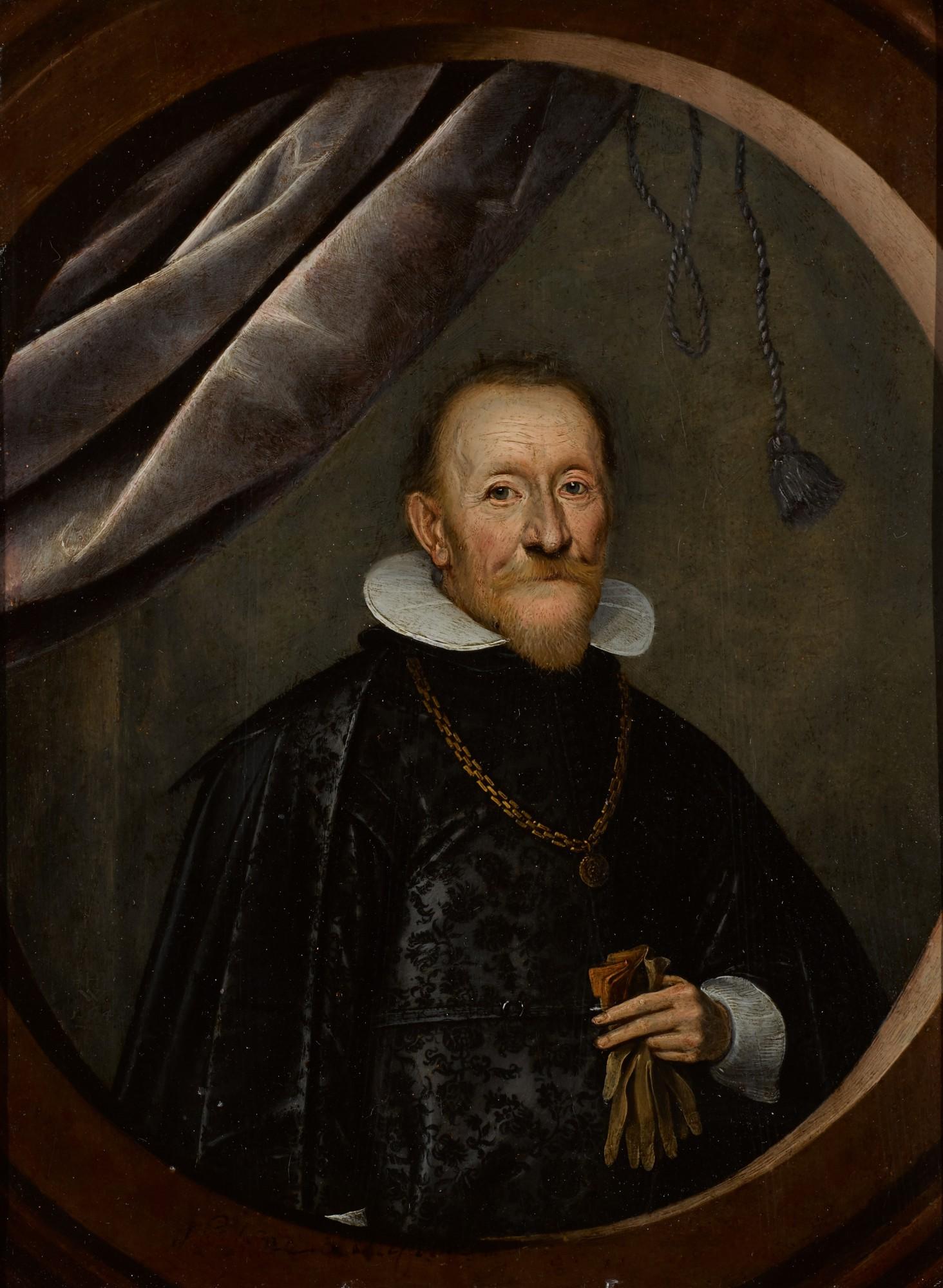 Portrait Of A Gentleman, Half-Length, Wearing A Gold Chain by Wolfgang ...